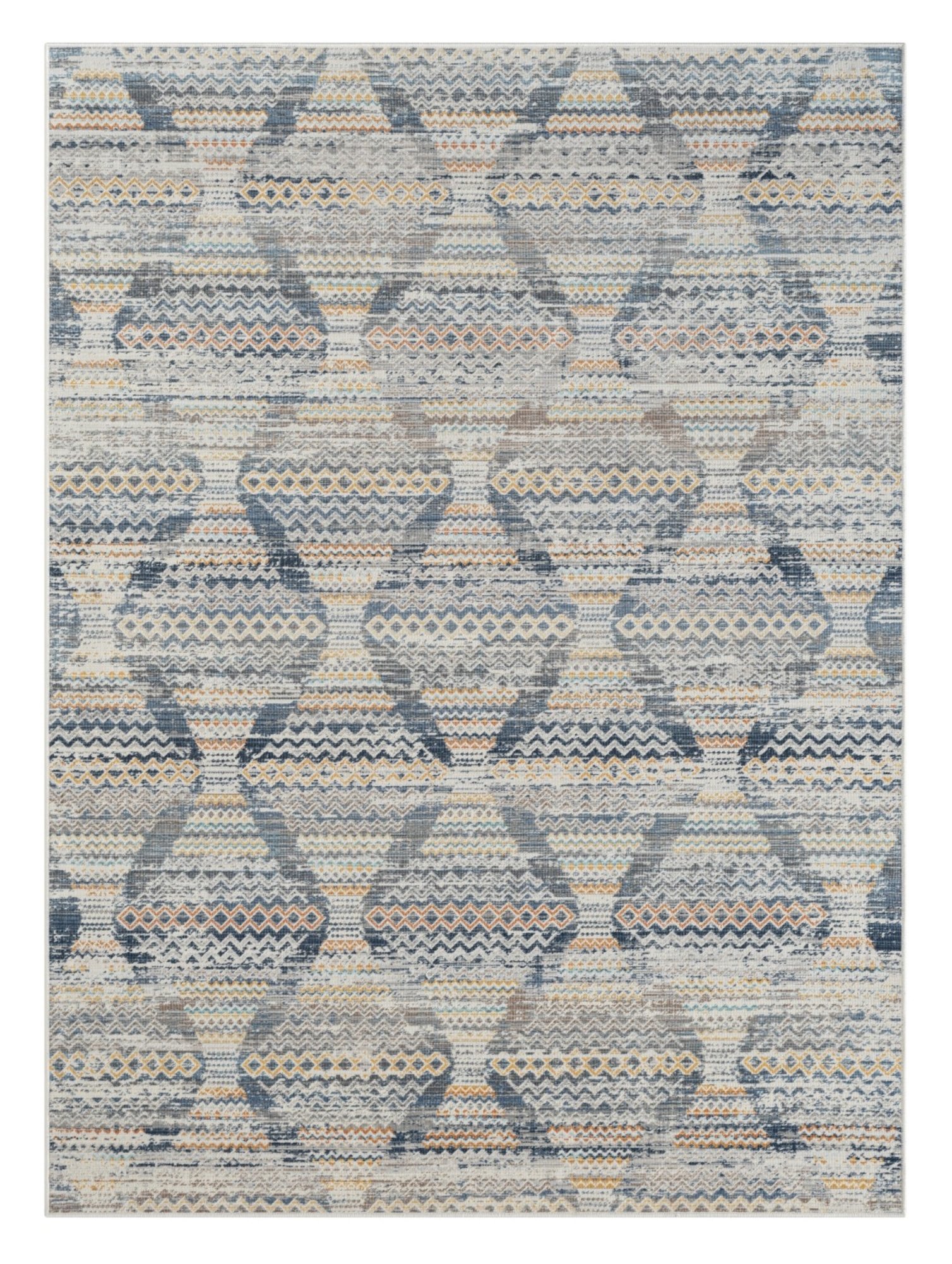 Dywan MY-RUG, Anjali 1, 240x170, szary, płaski splot, nowoczesny wygląd, salon, przedpokój, prostokątny