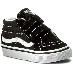 Vans Sneakersy Sk8-Mid Reissue V VN00018W6BT Black/True White - Trampki damskie - miniaturka - grafika 1