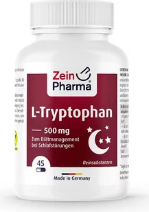 Zein Pharma - L-Tryptofan, 500mg, 45 kapsułek - Aminokwasy - miniaturka - grafika 1