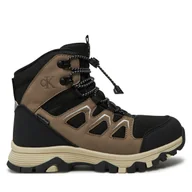 Buty dla chłopców - Trzewiki Calvin Klein Jeans V3X5-81099-1751A S Beżowy - miniaturka - grafika 1