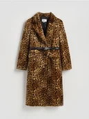 Płaszcze damskie - Reserved - Płaszcz w panterkę - wielobarwny - miniaturka - grafika 1