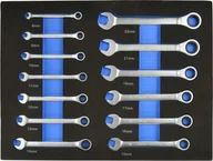 Klucze i nasadki - Geko Wkład- zestaw kluczy z grzechotką 13el. 8-22mm 6 - miniaturka - grafika 1