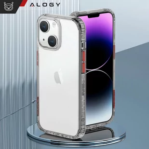 Etui na telefon Alogy Protective Case obudowa ochronna do Apple iPhone 14 Plus Czarno-przezroczyste + Szkło - Etui i futerały do telefonów - miniaturka - grafika 3
