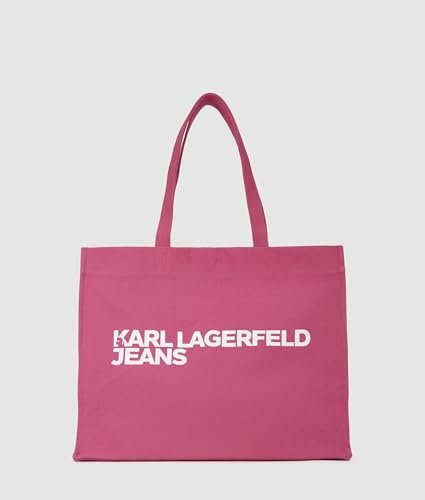 Karl Lagerfeld Jeans, Women'S, Essential Logo Shopper, Very Berry, One size, Rosa, Współczesny