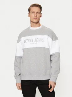 Guess Jeans Bluza M4BQ39 K9V31 Szary Regular Fit - Bluzy męskie - miniaturka - grafika 1