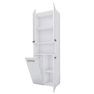 Szafka łazienkowa Bagnoli, kolor: BIAŁY/BIAŁY POŁYSK, KRÓTKIE DRZWI + 1 KOSZ. D: 30 cm, W: 174 cm, Sz: 60 cm. - Szafki łazienkowe Szafka łazienkowa Bagnoli, kolor: BIAŁY/BIAŁY POŁYSK, KRÓTKIE DRZWI + 1 KOSZ. D: 30 cm, W: 174 cm, Sz: 60 cm. - Szafki łazienkowe - miniaturka - grafika 1