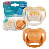 Smoczki uspokajające - Canpol Babies Silikonowy Smoczek Symetryczny 6-18 m Mountains 2-pack - miniaturka - grafika 1