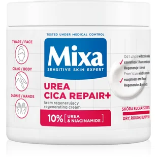 Mixa Urea Cica Repair+ Regenerujący Krem do twarzy i ciała 400 ml - Kremy do twarzy - miniaturka - grafika 1