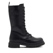 Buty dla dziewczynek - Trzewiki Nelli Blu CS6171-05 Czarny - miniaturka - grafika 1