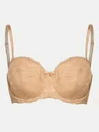 Biustonosze - Gossard Biustonosz z fiszbiną Superboost 7707 Beżowy - miniaturka - grafika 1