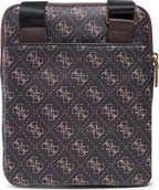 Nerki - Guess, Vezzola, Textile Crossbody Bag, Dark Brown, 19 x 24 x 2cm, For Men For Men - miniaturka - grafika 1