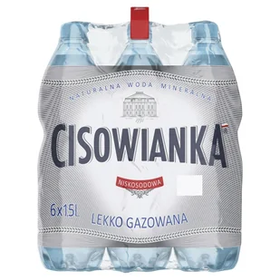 Cisowianka Naturalna woda mineralna lekko gazowana 6pak - Woda - miniaturka - grafika 1
