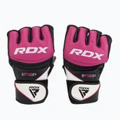 Rękawice bokserskie - Rękawice grapplingowe RDX Grappling Glove New Model GGRF-12P pink - miniaturka - grafika 1