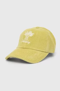Czapki damskie - Billabong czapka z daszkiem bawełniana kolor żółty z aplikacją - grafika 1
