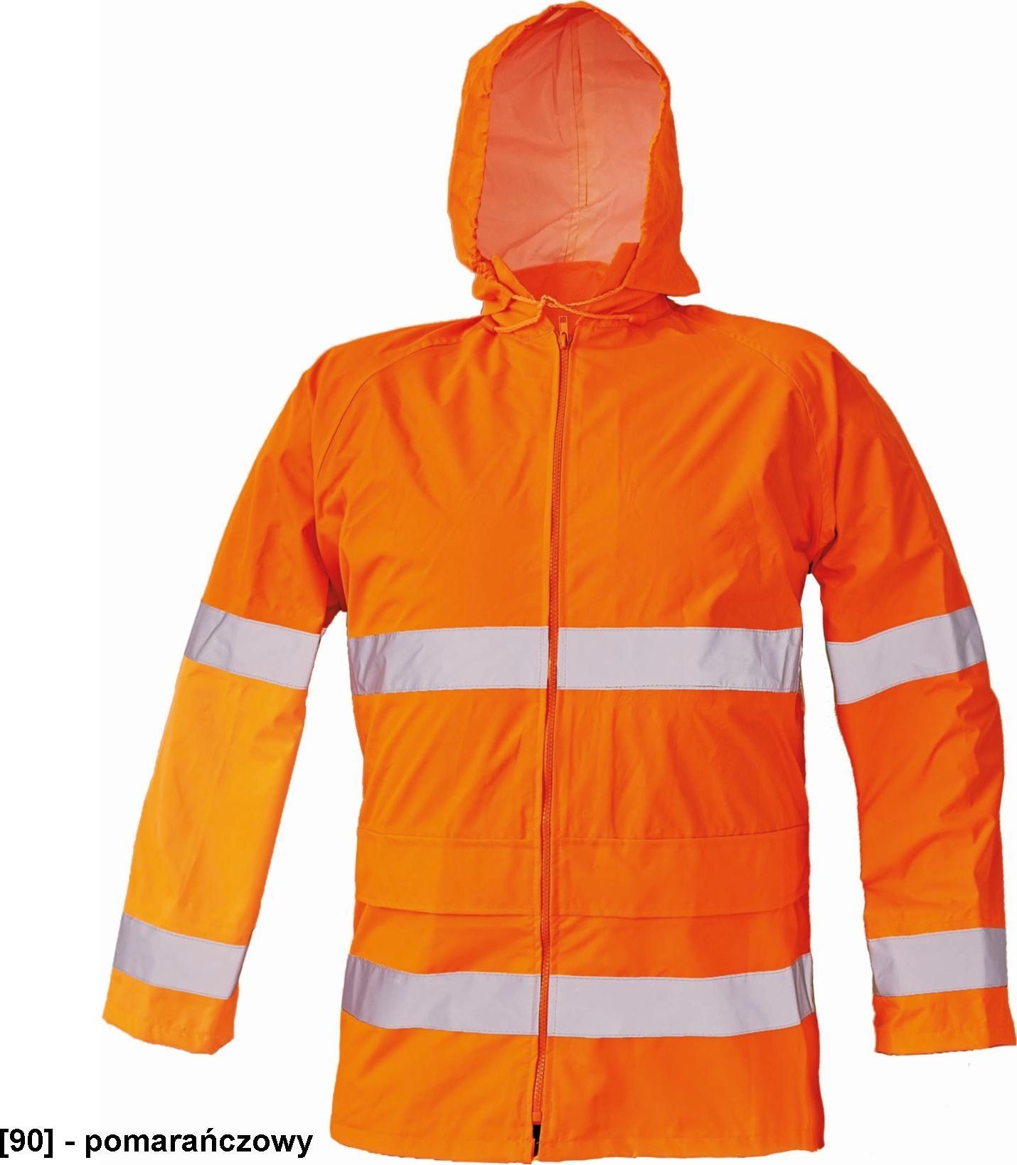 CERVA GORDON kurtka wodoodporna, lekka Hi-Vis 100% poliester/PU - pomarańczowy XXL