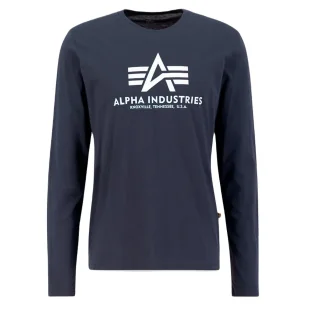 Koszulka Longsleeve Alpha Industries Basic 100510 02 - Granatowa RATY 0% | PayPo | GRATIS WYSYŁKA | ZWROT DO 100 DNI - Odzież taktyczna i umundurowanie - miniaturka - grafika 1