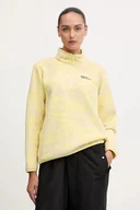 Bluzy damskie - Jack Wolfskin bluza outdoorowa BIG SKY kolor żółty wzorzysta A65449 - miniaturka - grafika 1