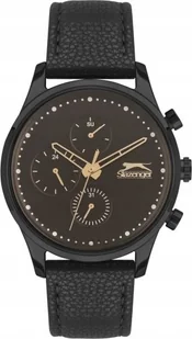 Zegarek Zegarek męski SLAZENGER SL.09.6387.2.01 czarny fashion na prezent - Zegarki męskie - miniaturka - grafika 1