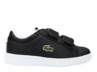 Buty dla dziewczynek - Buty dziecięce Lacoste 739SUI0005312 CARNABY EVO STRAP 120 1 Czarne - miniaturka - grafika 1