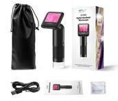 Mikroskopy i lupy - Mikroskop Cyfrowy Mobilny 800x + LCD 2'' Filmy Zdjęcia HD 720p APEXEL MS008 - miniaturka - grafika 1