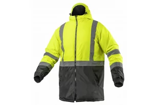 LEDA kurtka robocza zimowa ostrzegawcza parka ocieplana żółta - XL Högert Technik HT5K330-XL 5902801287510 - Odzież robocza - miniaturka - grafika 1