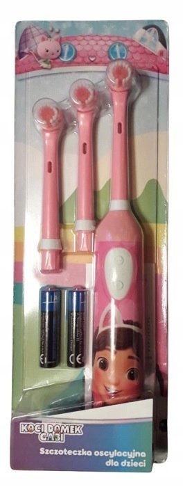 SZCZOTECZKA Koci Domek Gabi + 3 końcówki RÓŻOWA s1797