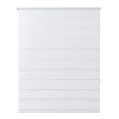 Rolety - Roleta dzień/noc OPP 136,7 x 160 cm biała - miniaturka - grafika 1