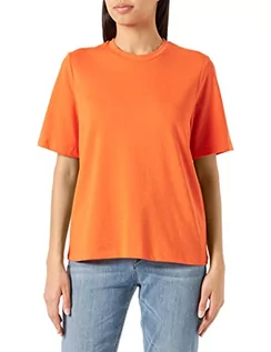 Koszulki i topy damskie - Vila Damski T-shirt VIDREAMERS Boxy S/S TOP/SU-NOOS, Tigerlily, L, Tigerlily, L - grafika 1