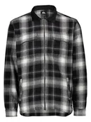 Swetry męskie - Quicksilver Kardigan "Quarrywood" w kolorze czarno-szarym - miniaturka - grafika 1