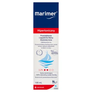 Marimer Hipertoniczny Spray 100 ml - Przeziębienie i grypa - miniaturka - grafika 1