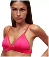 Biustonosze - KARL LAGERFELD Kobiety Satynowy Biustonosz Trójkątny Karl Signature, Czerwony/Różowy, XL - miniaturka - grafika 1