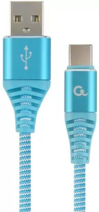 Gembird PREMIUM KABEL USB-C 2.0 AM/CM) 1M,TURKUS CC-USB2B-AMCM-1M-VW Zamów do 16:00 wysyłka kurierem tego samego dnia! CC-USB2B-AMCM-1M-VW - Kable USB - miniaturka - grafika 2