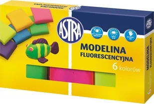Astra Modelina 6 kolorów fluorescencyjnych - Masy plastyczne - miniaturka - grafika 3
