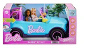 Lalki dla dziewczynek - Hot Wheels R/C Barbie SUV Pojazd zdalnie sterowany 1:12 Mattel HTP53 Jeep - miniaturka - grafika 1