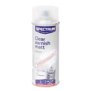 Lakier bezbarwny w sprayu matowy 400 ml ulepszona formuła - Farby wewnętrzne - miniaturka - grafika 1