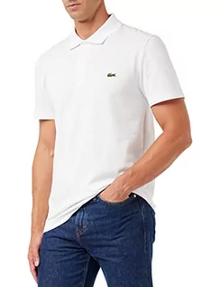 Koszulki męskie - Lacoste Męska koszulka polo DH0783, Blanc, 5XL - grafika 1