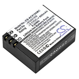ACTIVEON CX / ACA01RB 600mAh 2.22Wh Li-Polymer 3.7V (Cameron Sino) - Akumulatory do aparatów dedykowane - miniaturka - grafika 1