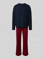 Piżamy męskie - Piżama o kroju regular fit z mieszanki bawełny - miniaturka - grafika 1