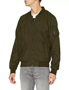Build Your Brand Męska kurtka nylonowa bomberka kurtka, lekka męska kurtka bomberka dostępna w 2 kolorach, rozmiary S - XXL, zielony (Olive 00176), XL - Kurtki męskie - miniaturka - grafika 1
