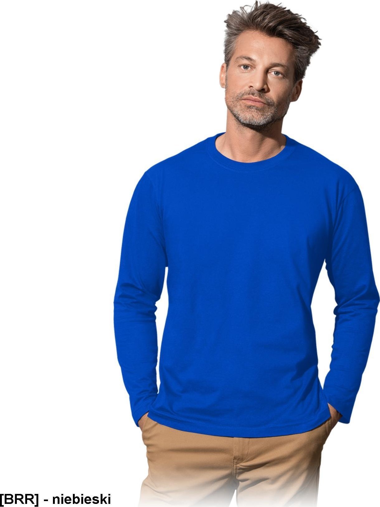 Stedman ST2500 - koszulka T-shirt z długim rękawem - niebieski M