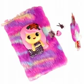 Notesy i bloczki - Pluszowy Sekretny Dziennik z Klodka Zamek Notes Pamietnik Syrenka Dlugopis - miniaturka - grafika 1