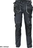 Odzież robocza - CERVA DAYBORO spodnie - męskie spodnie robocze, odblaskowe elementy, 100 % TRIFIBETEX - antracyt 40 - miniaturka - grafika 1