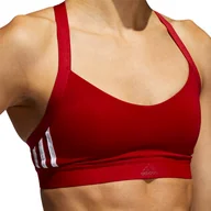 Bielizna sportowa damska - Biustonosz damski adidas  All Me 3S red XS - miniaturka - grafika 1