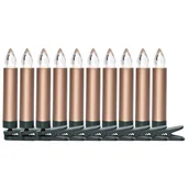 Oświetlenie świąteczne - Platinet Lampki choinkowe  PLATINET MINI LED CANDLE 10 PCS WARM WHITE RGB GOLD COLOUR WITH REMOTE RGB - miniaturka - grafika 1