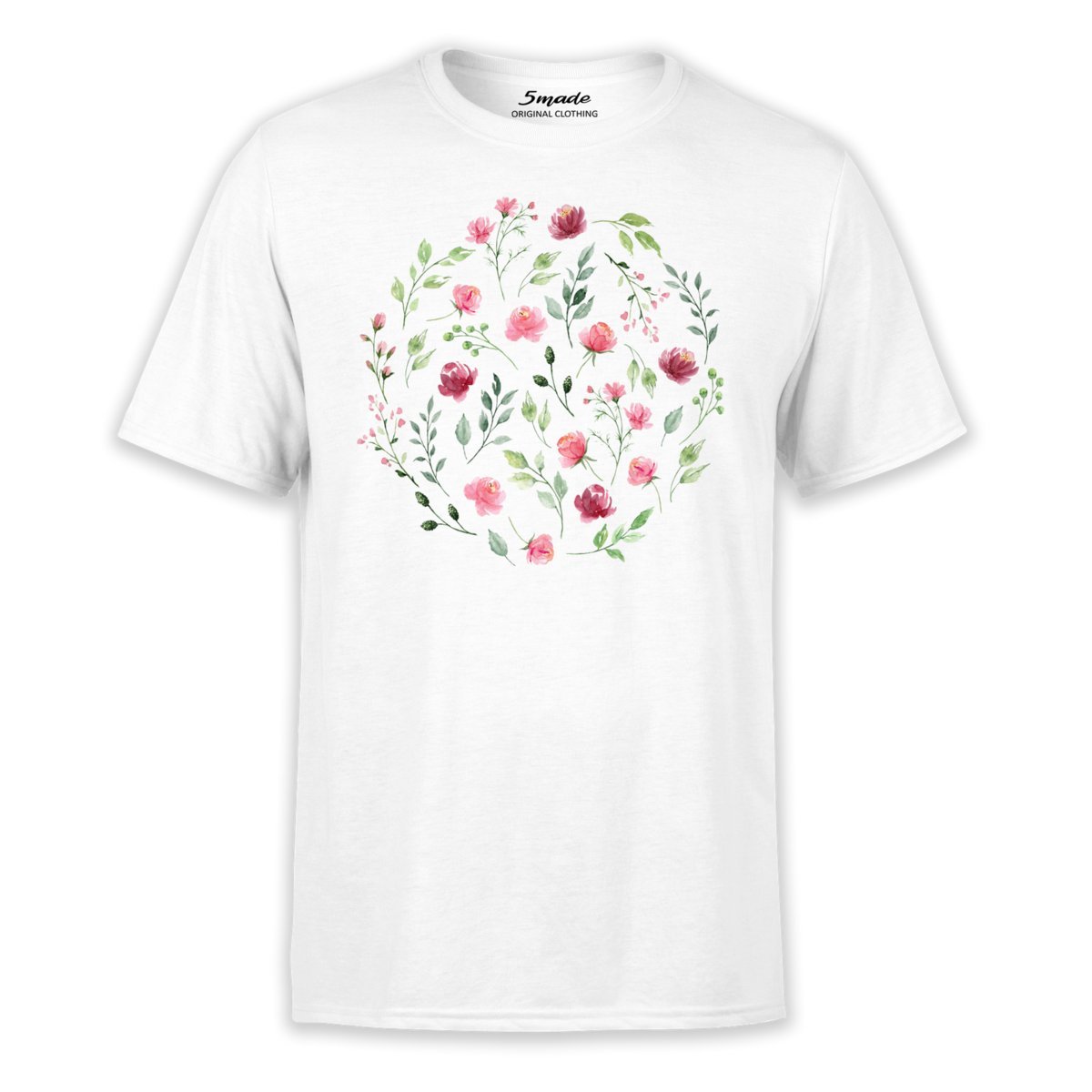 Koszulka z nadrukiem polne kwiaty XS 5made