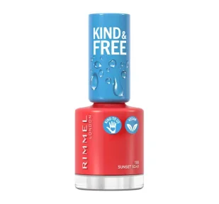 Rimmel London London KIND&FREE wegański lakier do paznokci nr 155 Sunset Soar 8.0 ml - Lakiery do paznokci - miniaturka - grafika 1