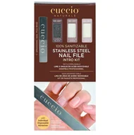 Akcesoria do paznokci - Cuccio Cuccio Stainless Steel Nail File | Zestaw pilników - miniaturka - grafika 1