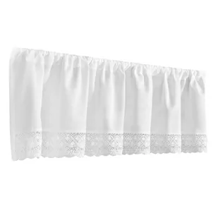 Firana Dekoracyjna Rose 30 x 150 Tunel Biały - Firany - miniaturka - grafika 1