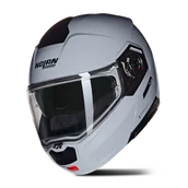 Kaski motocyklowe - Kask Szczękowy Nolan N90-3 Błyszczący SzaryL - miniaturka - grafika 1