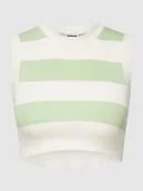 Koszulki i topy damskie - Top krótki z blokowymi pasami model ‘SUNNY’ - miniaturka - grafika 1